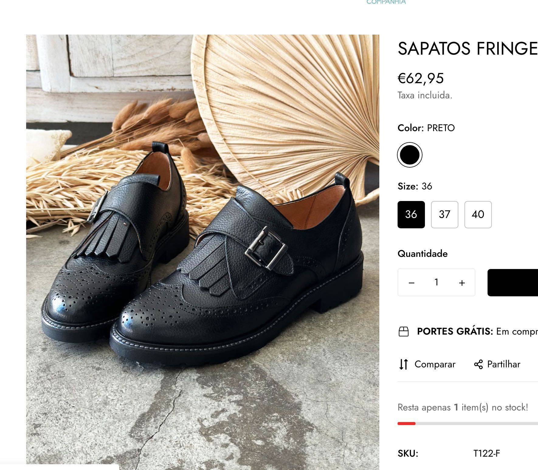 sapatos de produção portuguesa estilo Dr. martens 38
