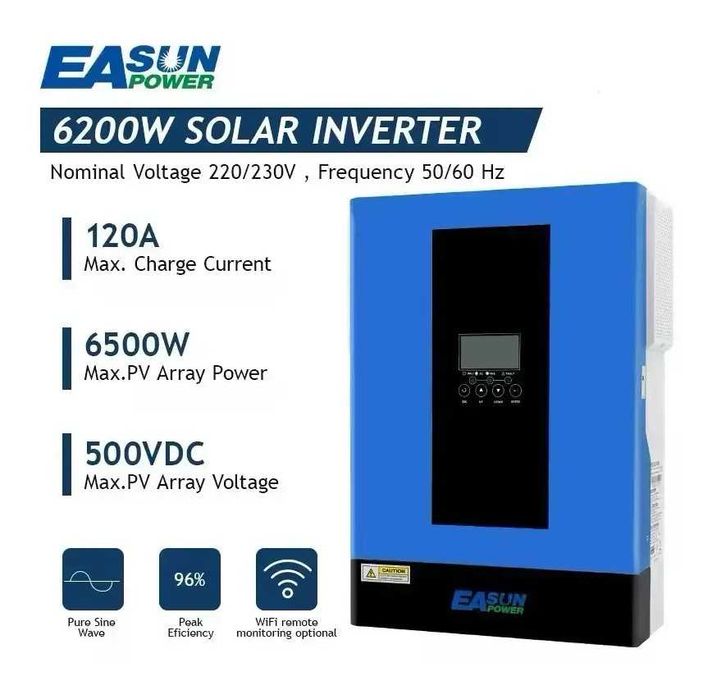 Гібридний інвертор EASUN 6.2kW 48V ISolar-SMH-III-6.2KW