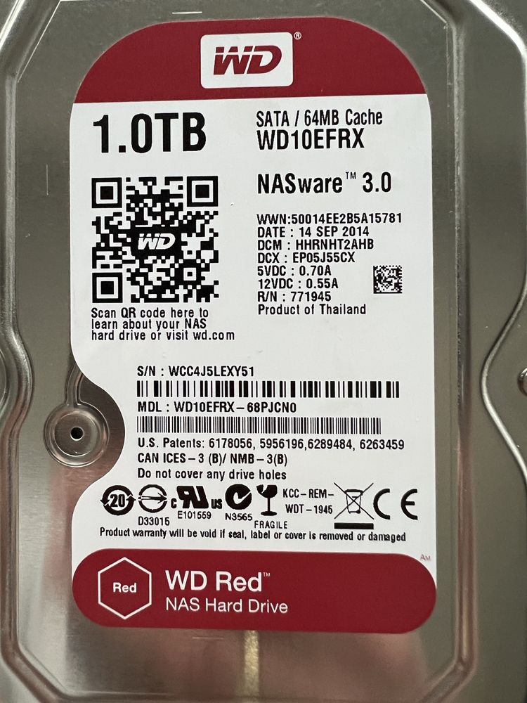 Qnap TS-121 + Hdd Wd Red 1Gb