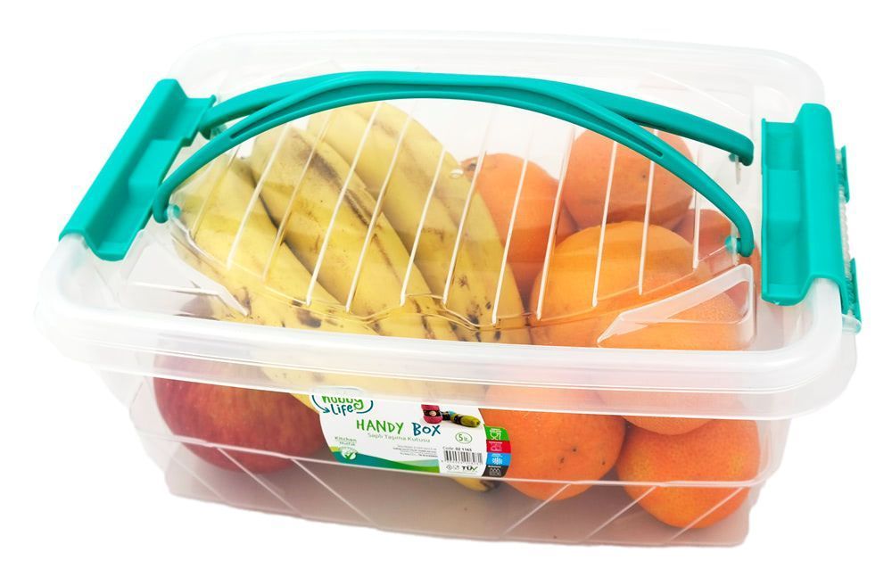 pojemnik plastikowy 5,0l prostokąt multi box z pokrywką i uchwytem