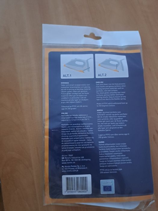 Nowa nakładka na żelazko rörets biała luna