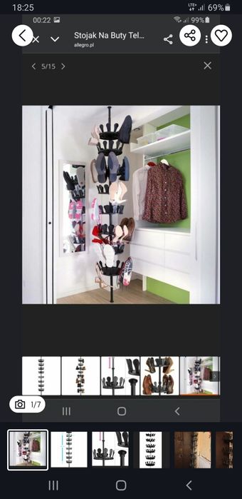 wieszak stojak na buty obrotowy teleskopowy