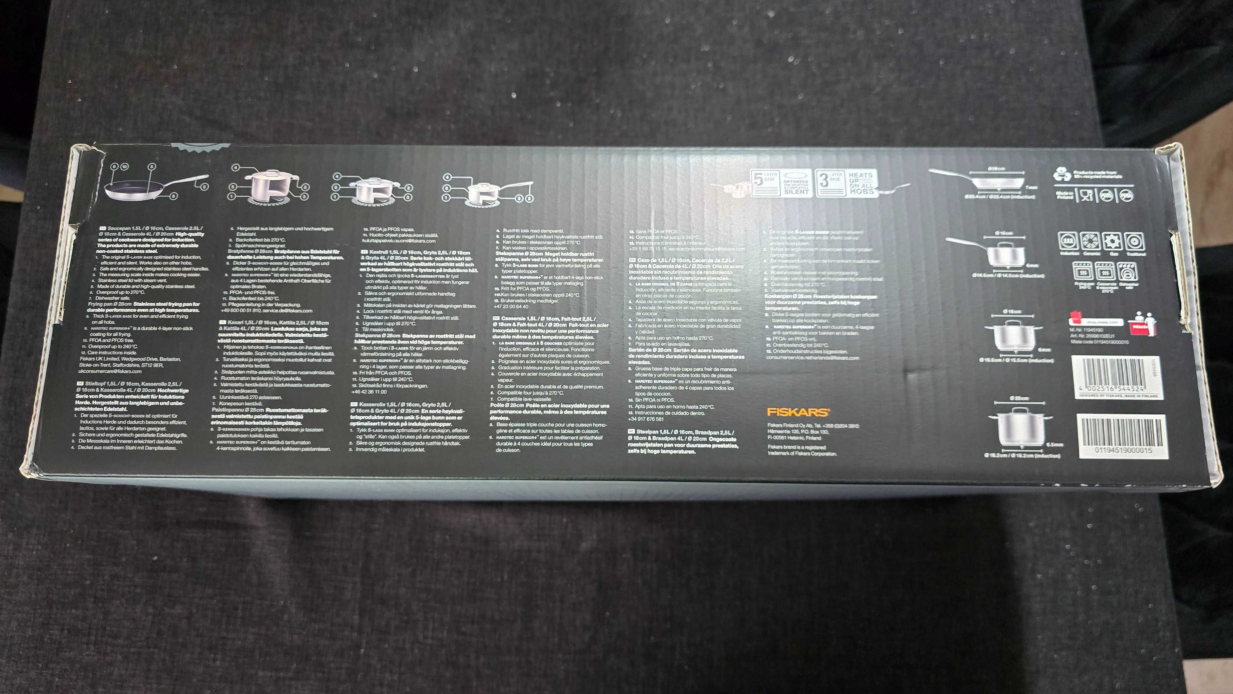 Fiskars All Steel KMTS 5704-2 Indukcja Stal nierdzewna 7 el.