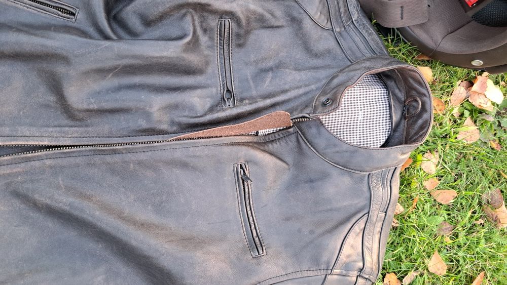 Kurtka rękawice gogle kask