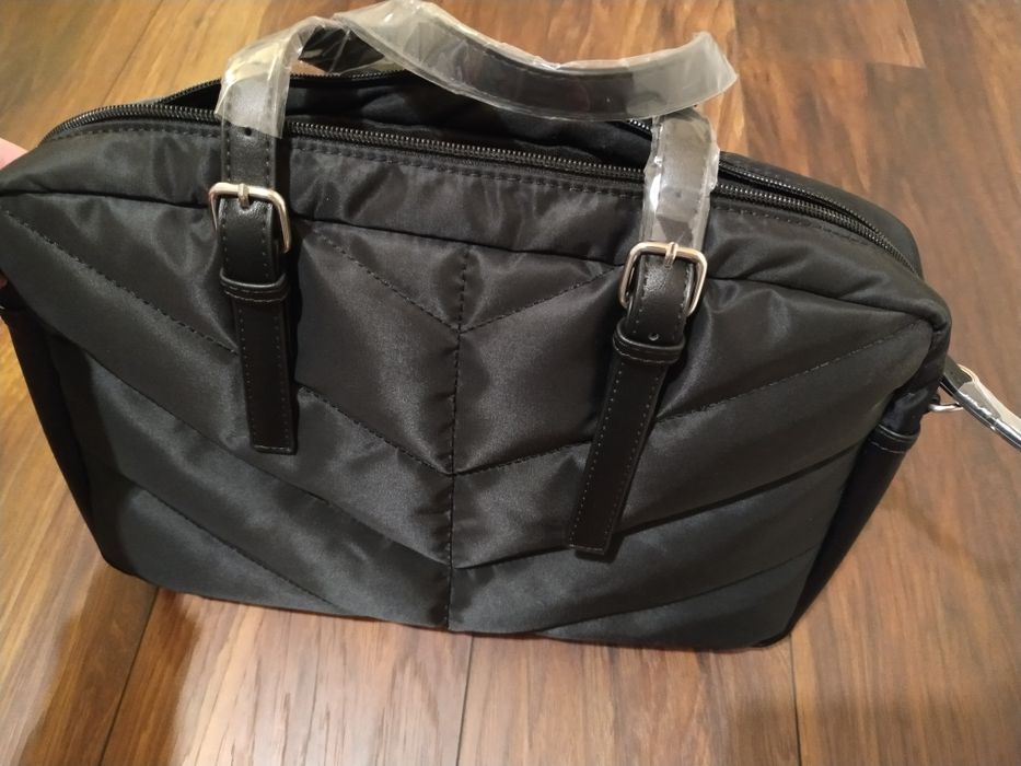 even & odd torba na laptopa pikowana nowa