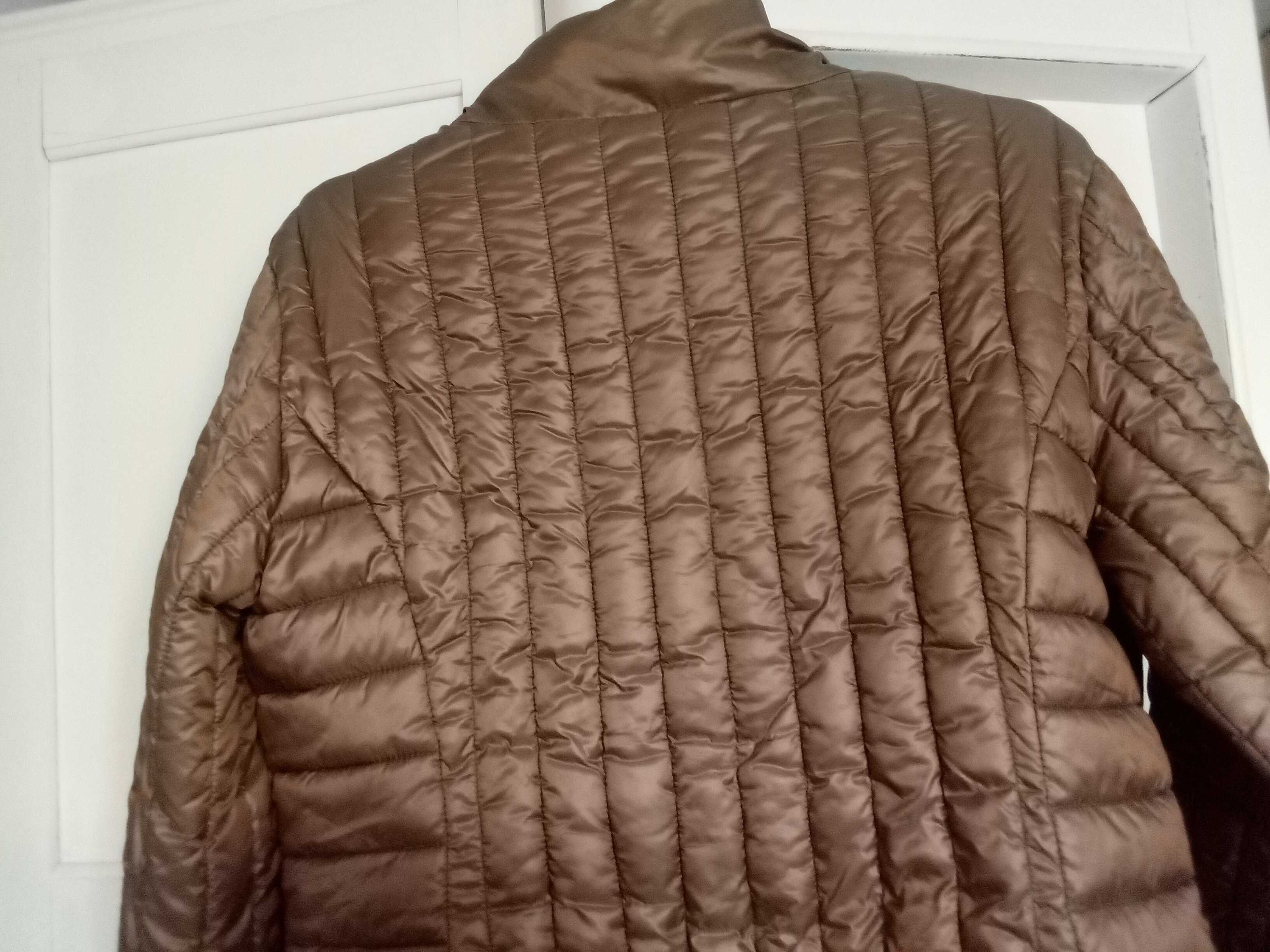 Gaudi włoska kurtka damska jeans zimowa ocieplana XL 42