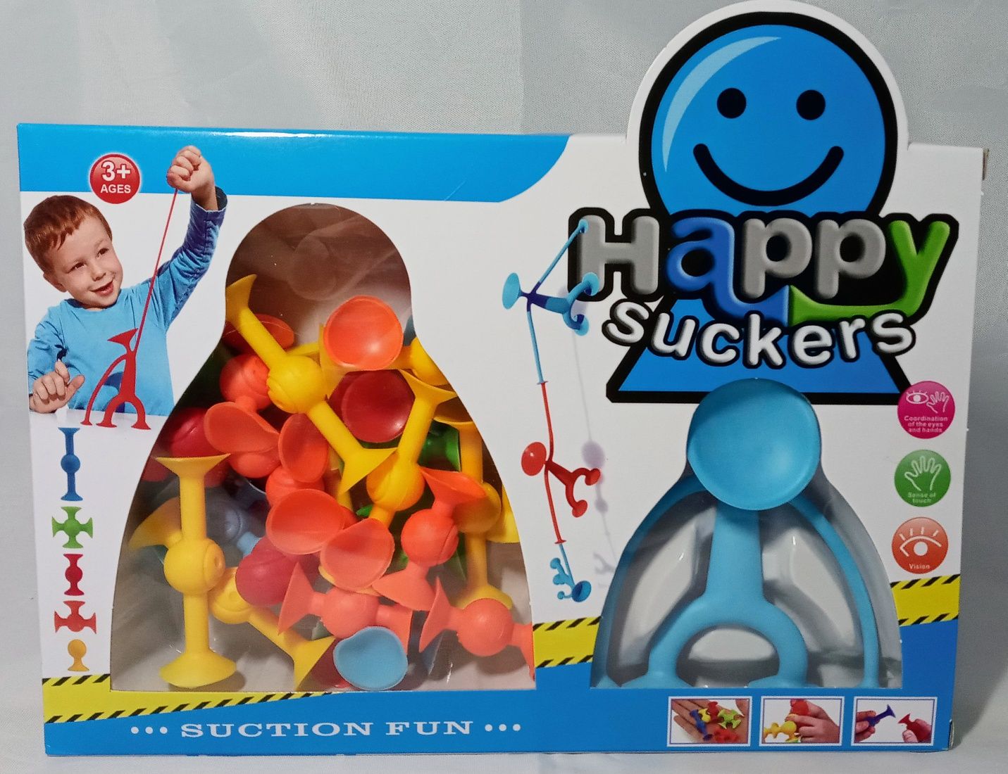 Przyssawki, klocki silikonowe, Happy Suckers 29 elementów,nowe