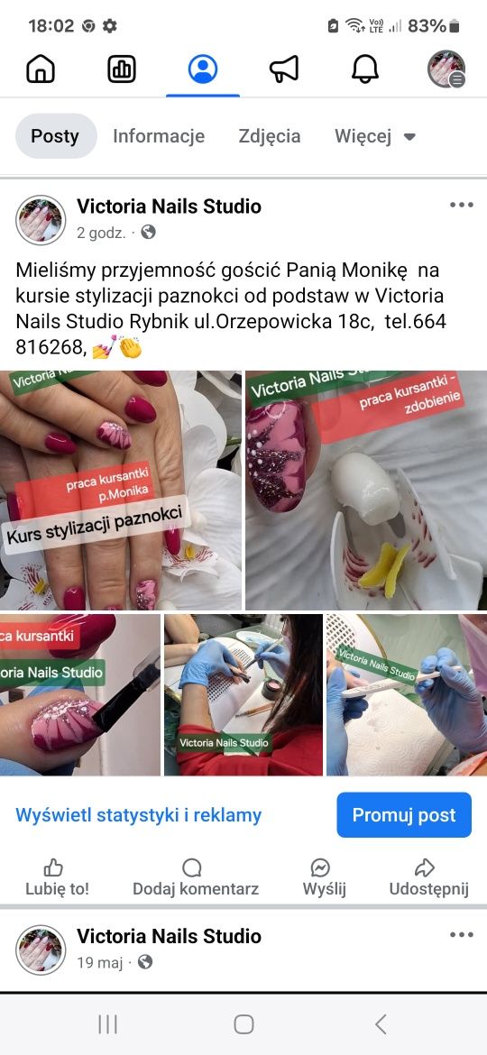 4- dniowy Kurs stylizacji paznokci od podstaw indywidualny