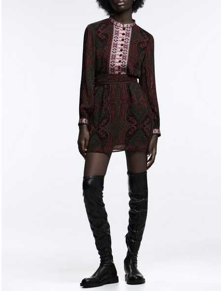 ZARA sukienka z żakardową taśmą S