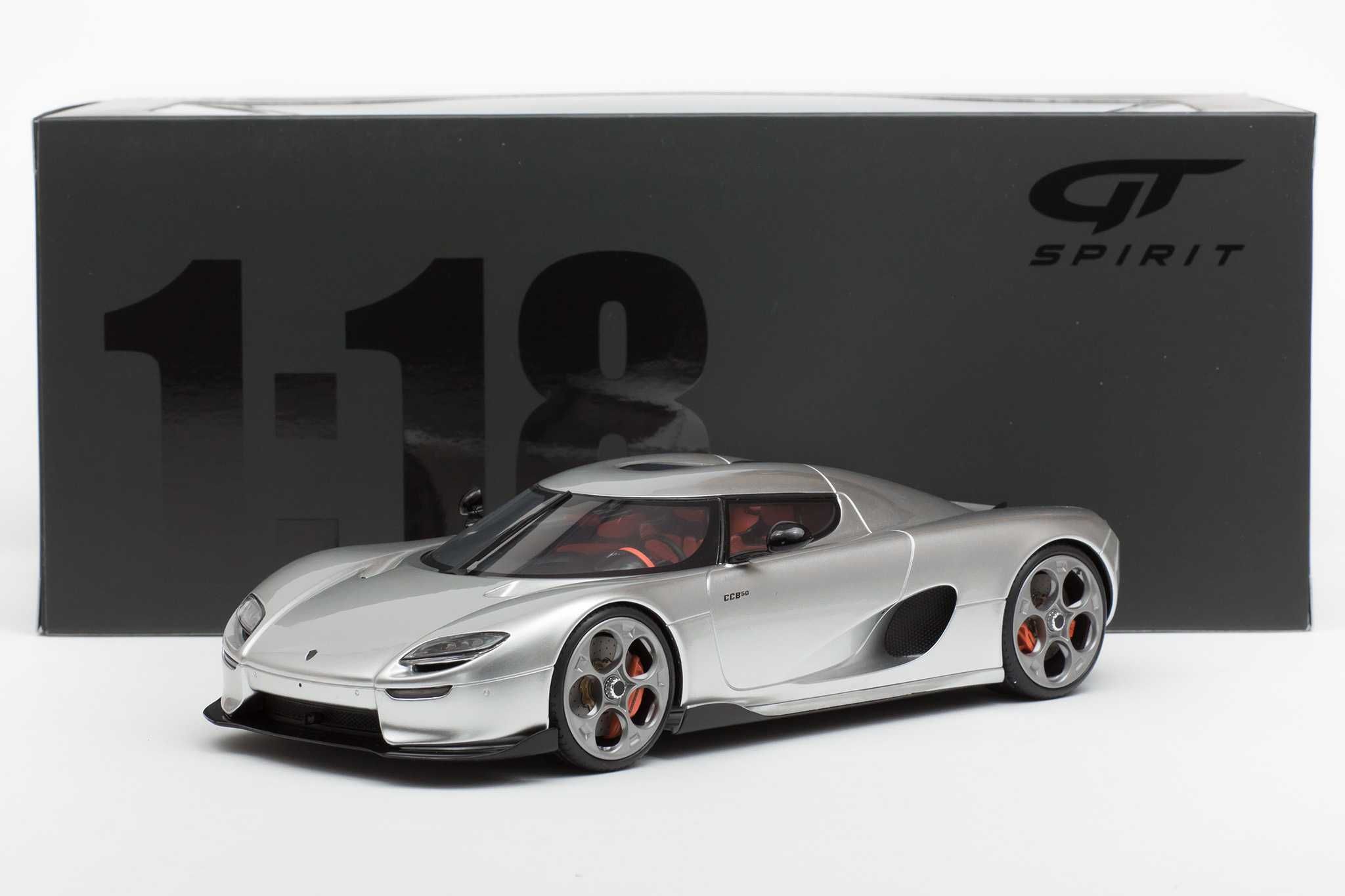 Koenigsegg CC850 Moon Silver GT452 GT Spirit 1:18