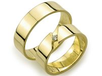 Obrączki Ślubne A044 5mm Żółte Złoto GOLDRUN BYTOM