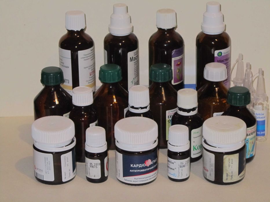 Бутылочки, баночки медицинские, пляшечки, баночки медичні