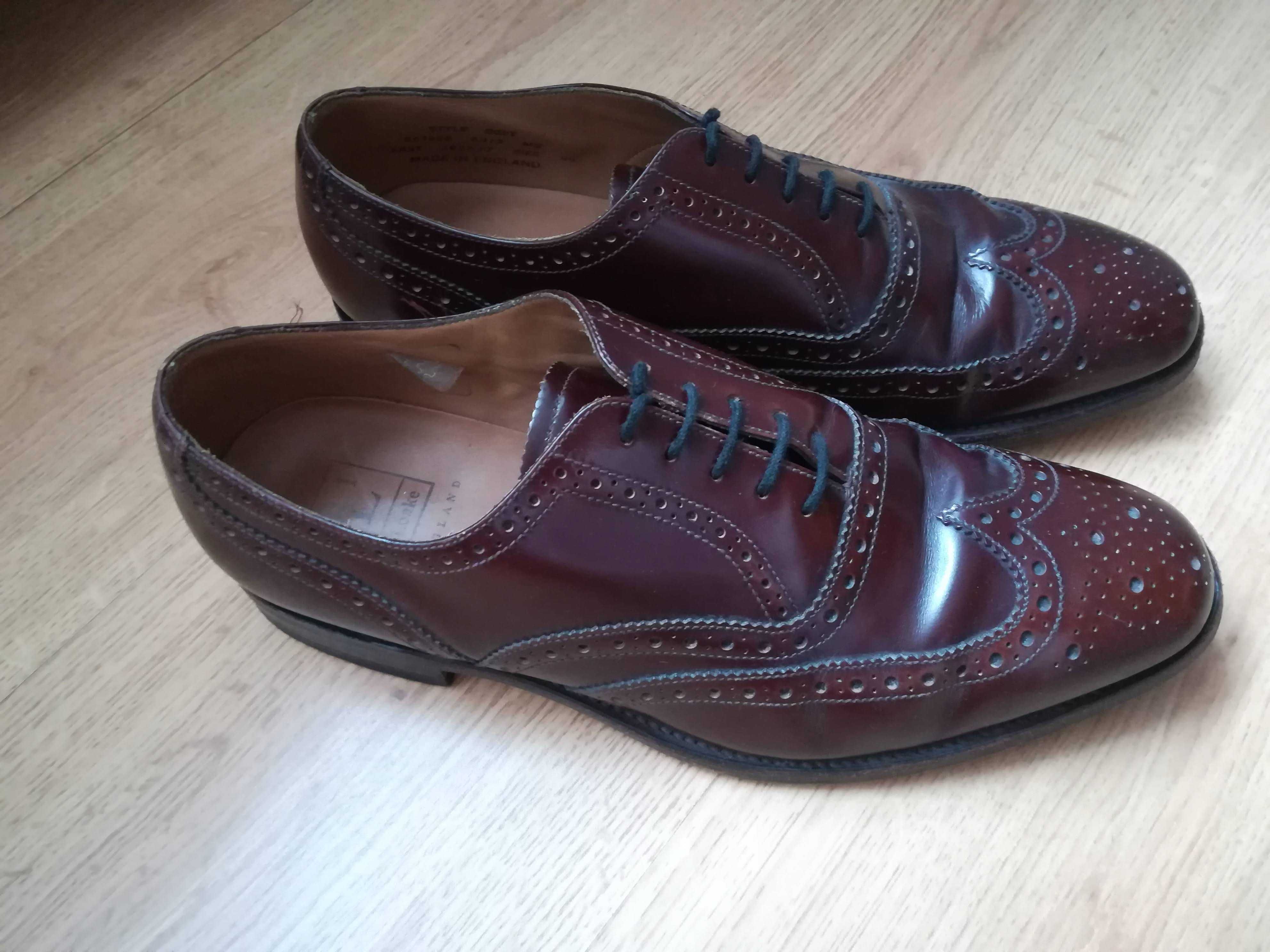 Loake L1 skórzane buty męskie - rozmiar 44 ( 9 1/2) - oksfordy