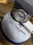 Zegarek srebrny  u.s. polo assn pasek damski