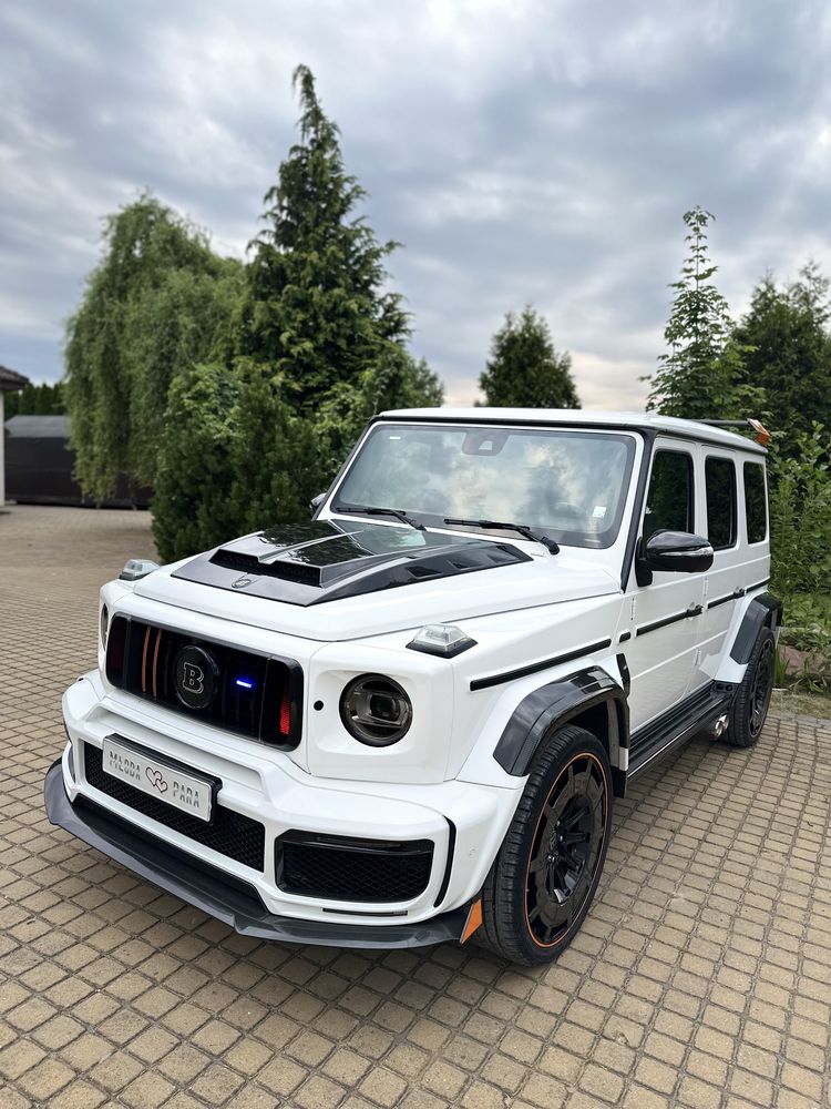 Auto do ślubu biala G-Class G-Wagon Brabus Wolne Terminy