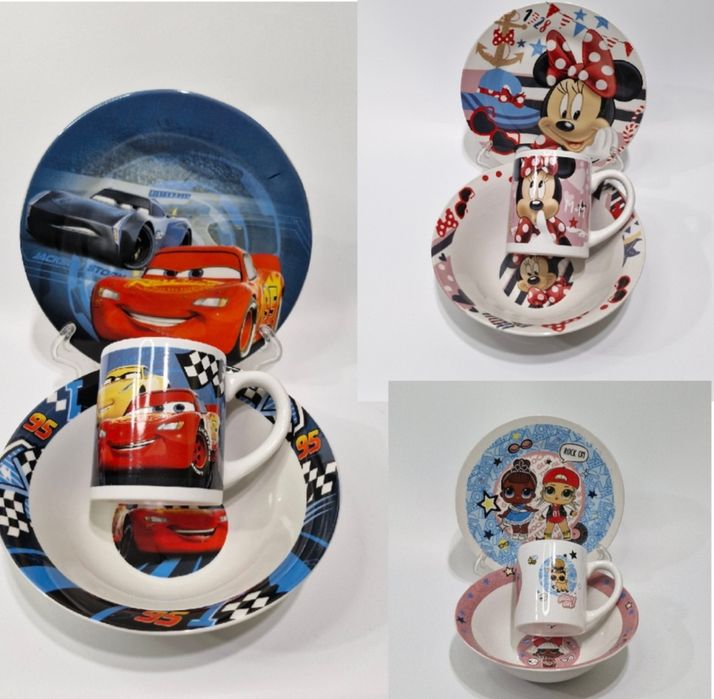 Дитячий набір посуду з кераміки