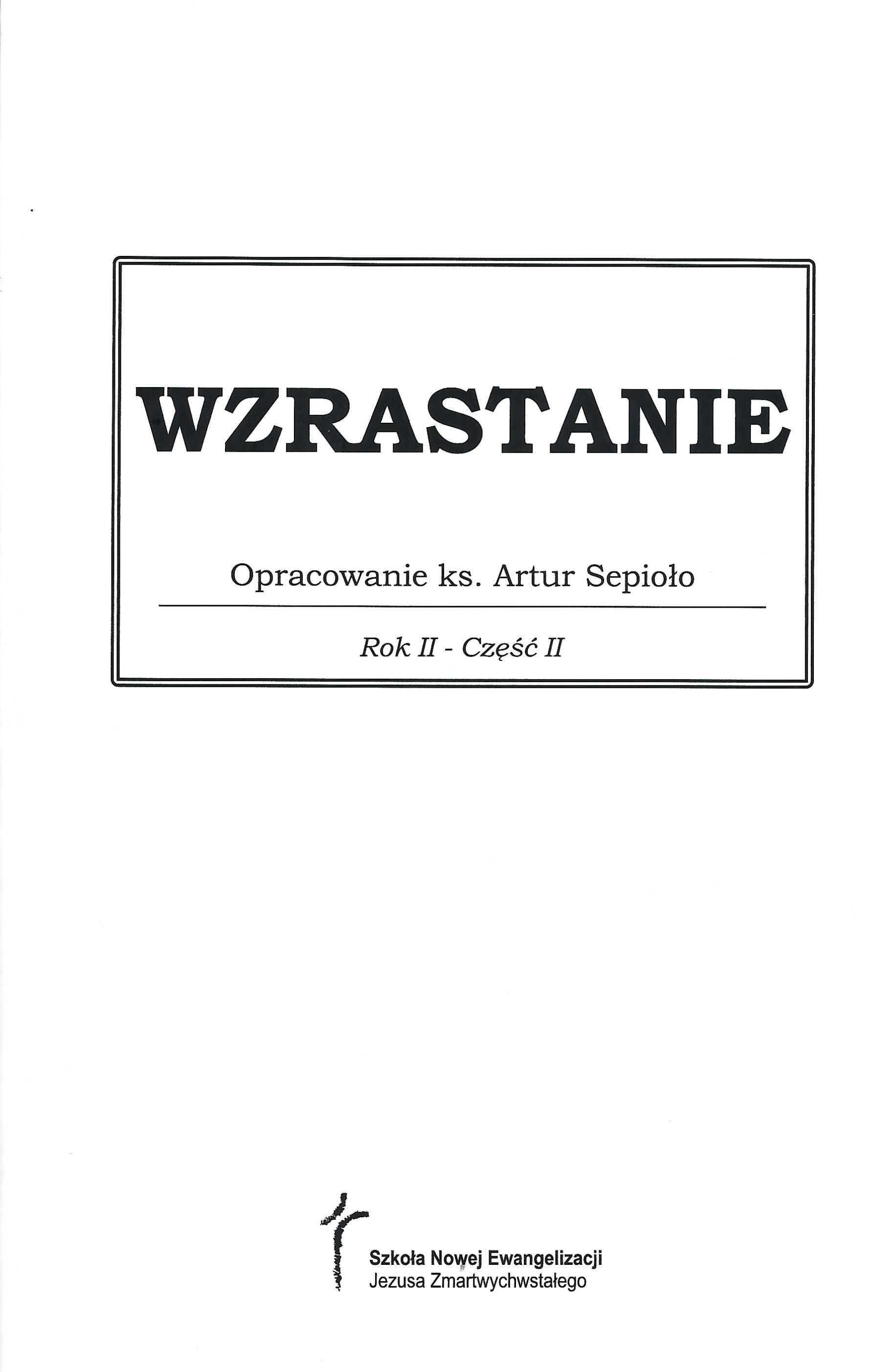 Wzrastanie - podręcznik formacyjny