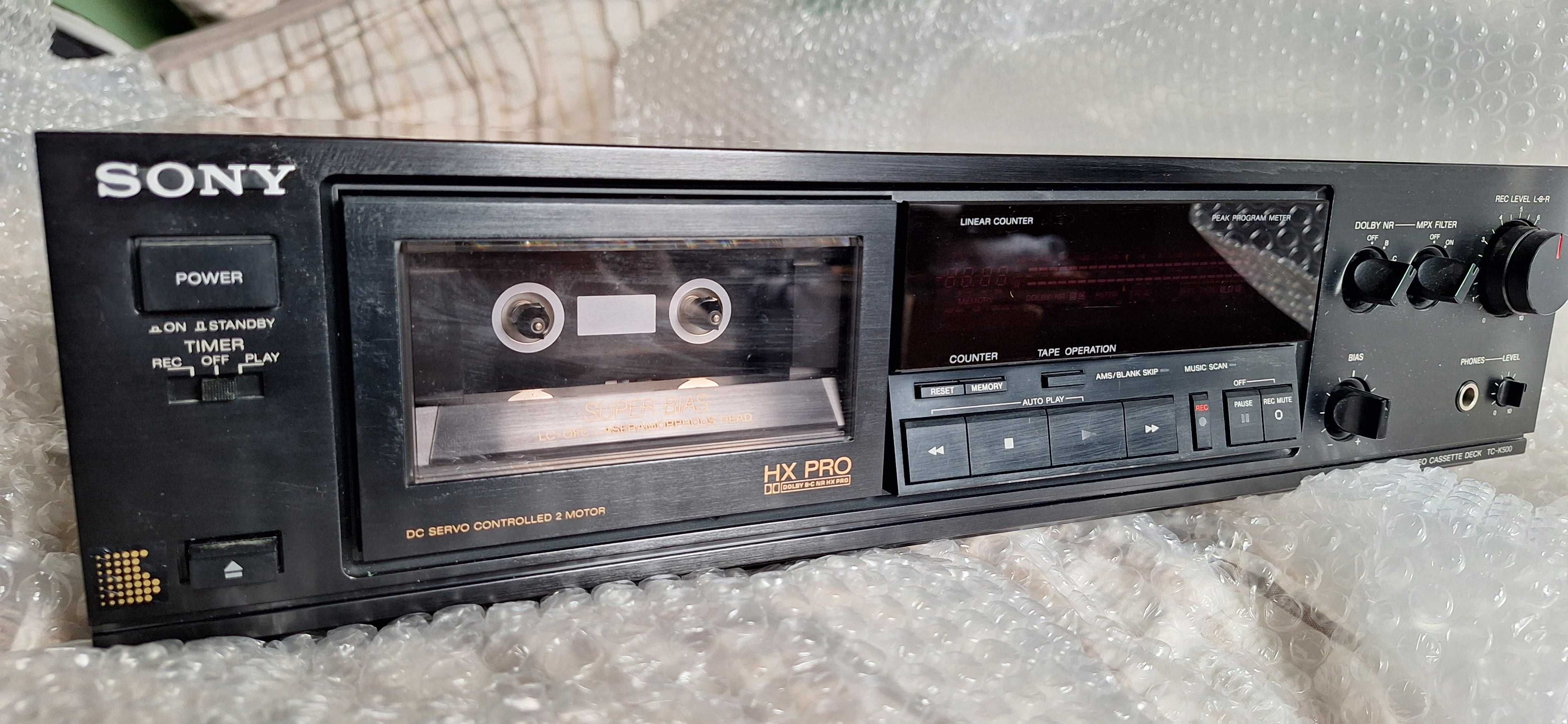 Magnetofon, deck Sony TC-K500/ HX-PRO - TOP STAN z 1998 roku