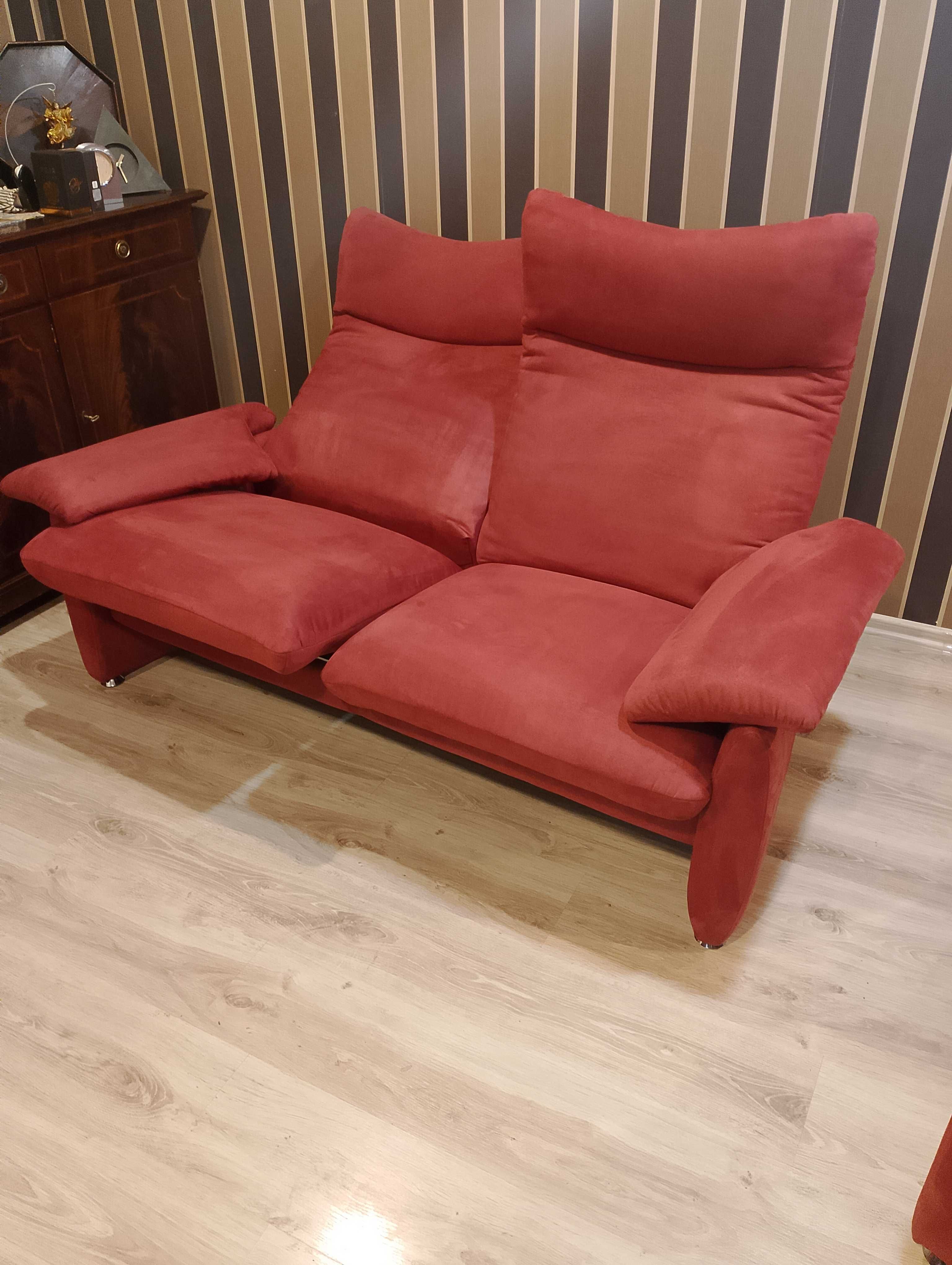 Sofa czerwona Laauser designerska