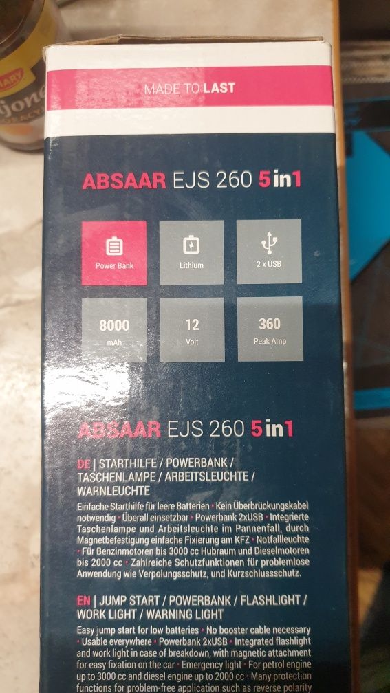 Nowe Absaar EJS 260 5in1. Urządzenie Wielofunkcyjne. Polecam