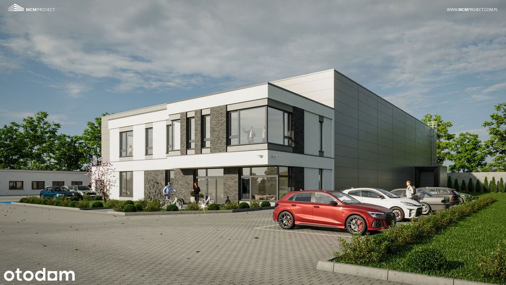 Wynajem hali magazynowo-produkcyjnej 1700 m² + biura – Pabianice.