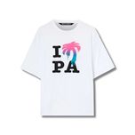 Palm Angels 'i love PA' White T-Shirt (S oversize)