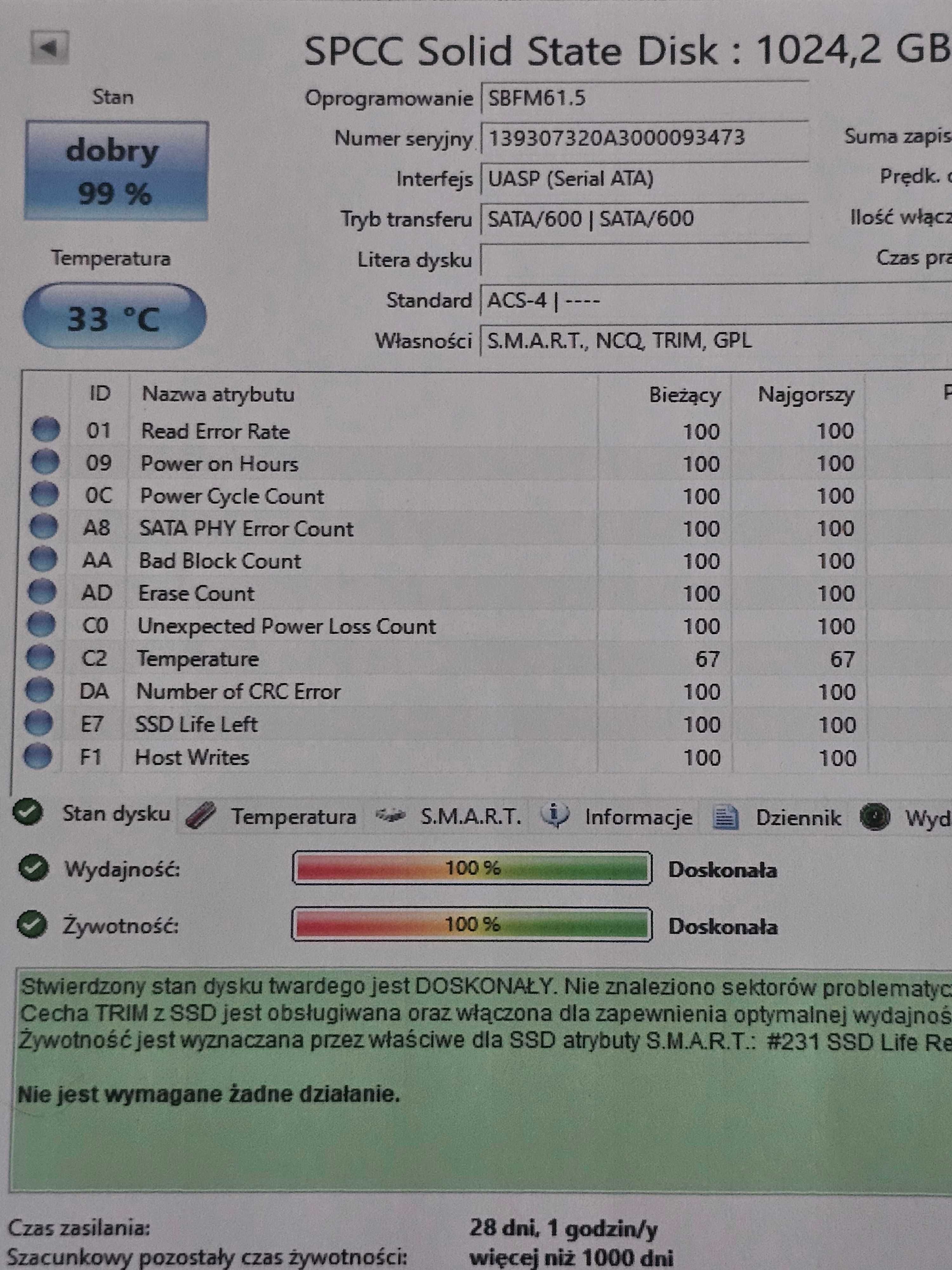 Dysk SSD 1TB 2.5" SP Silicon Power A58 SSPC