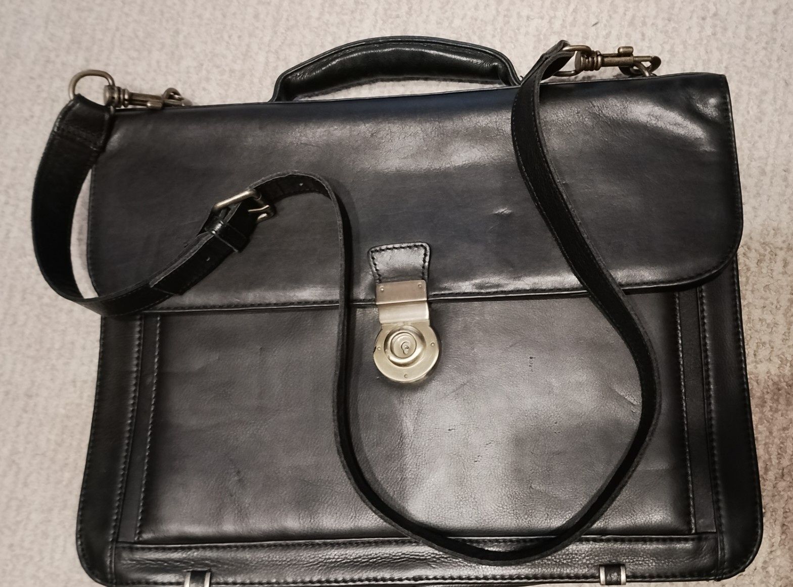 Кожаный портфель Marks & Spencer