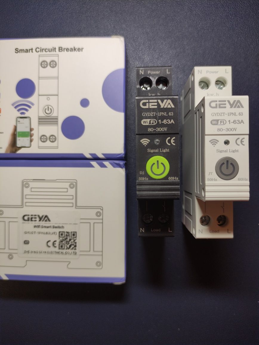 Смарт автомат GEYA GYDZT-1PNL 63А, розумний вимикач Wi-fi Tuya Smart