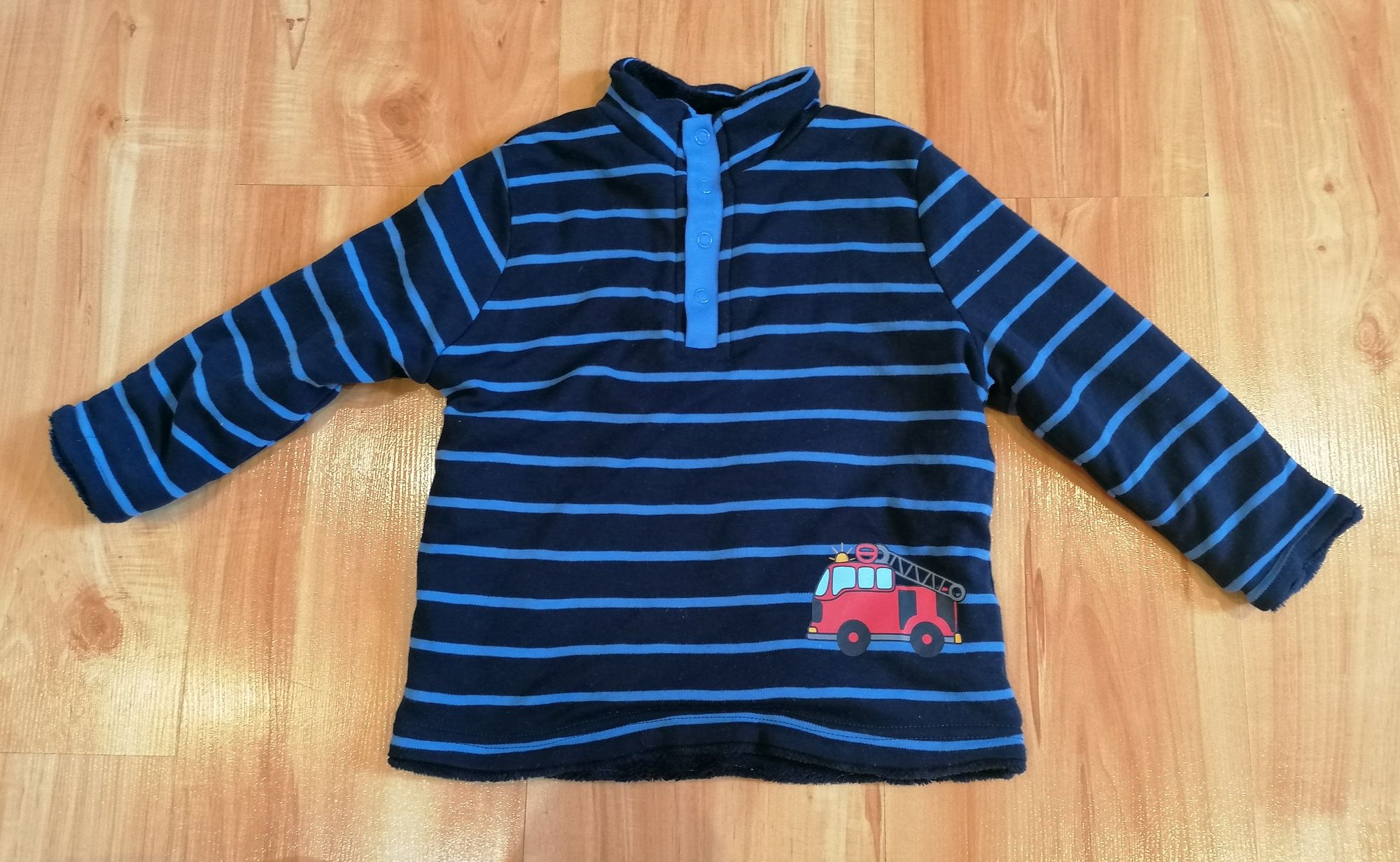 Bluza granatowa 2 stronna roz 86 /92 
* 1 strona granatowy  polar z ki