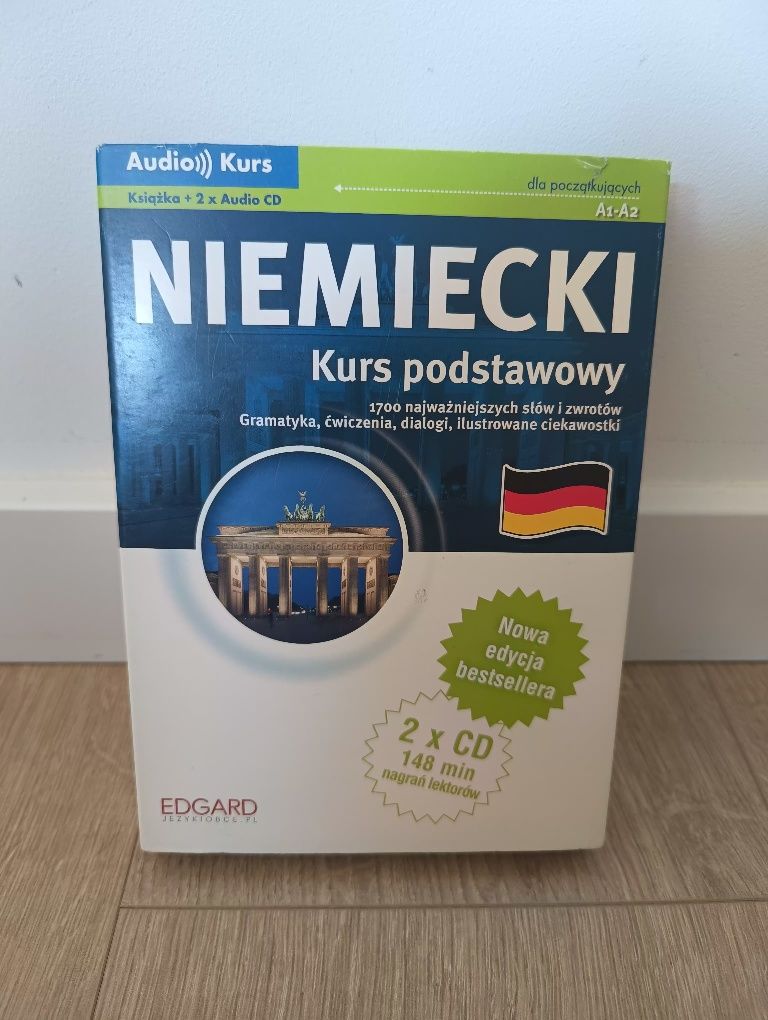Niemiecki - Kurs Podstawowy, książka + 2x audio CD, Edgard