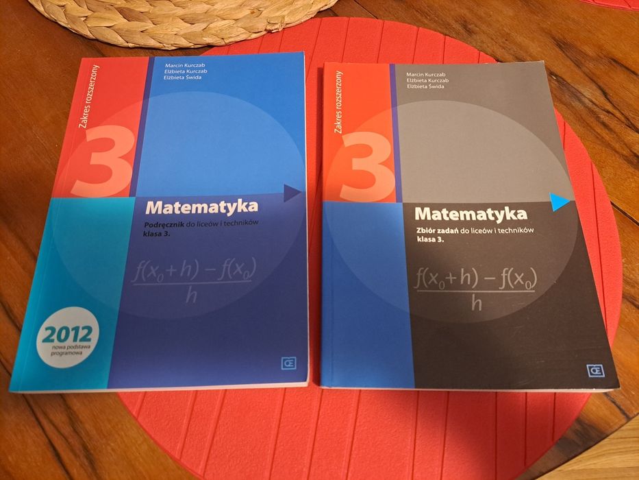 Podręcznik i zbiór zadań klasa 3 Matematyka zakres rozszerzony Kurczab