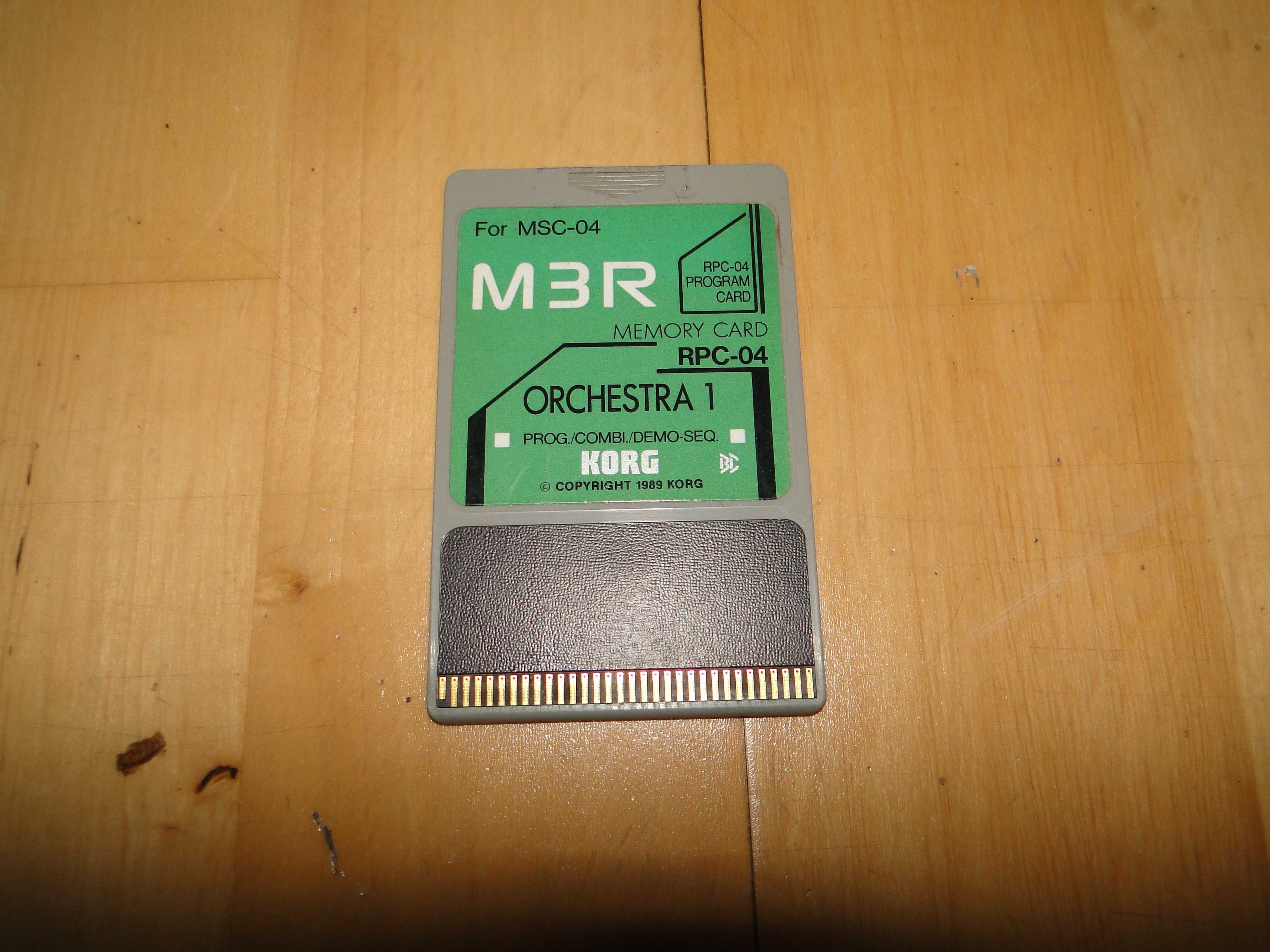 Oryginalna Karta KORG MSC-04 ORCHESTRA Do Instrumentu KORG M1, M3R,M1R