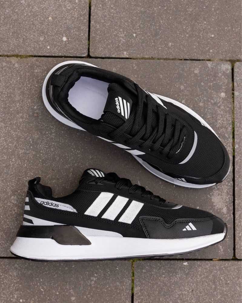 Мужские кроссовки адидас раннинг Adidas Running Black 40,41,42,43,44