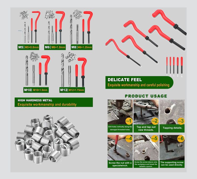 Kit para Restauração do Bloco do Motor. 131 Pcs (Artigo Novo)