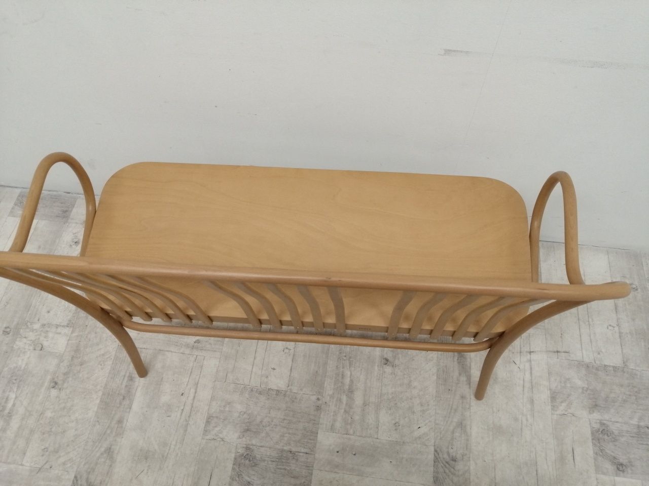 ławka drewno buk gięty model Thonet vintage design