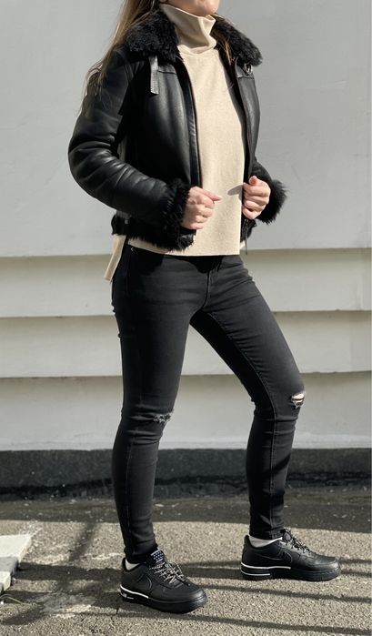 Дубленка авиатор Prada Milano, 42 xs, оригинал