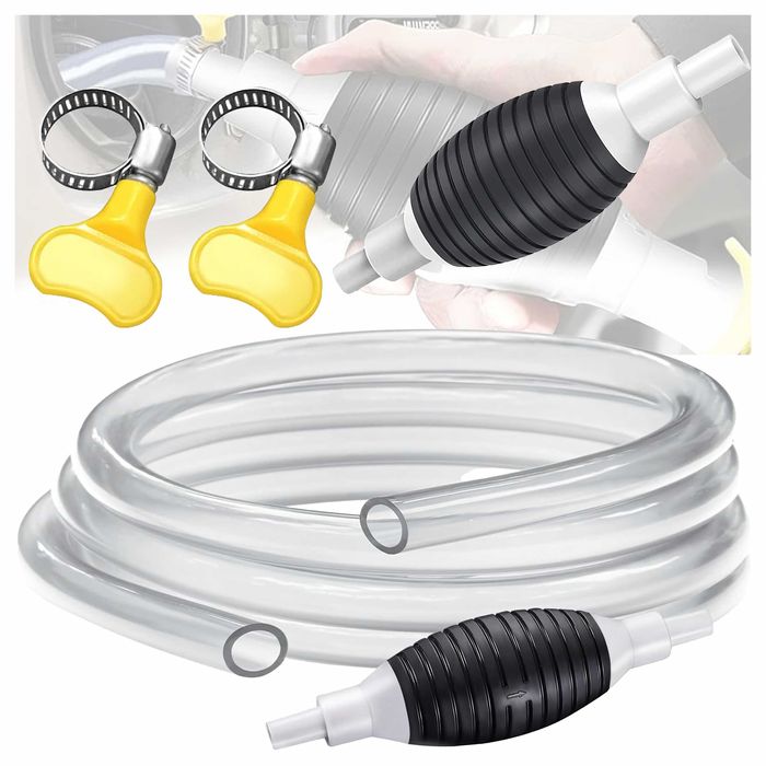 Pompka Gruszka Ręczna do Spuszczania Paliwa Oleju Ropy Wody Pompa Wąż