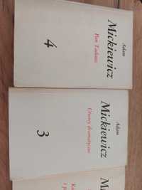 Ksiażki Adama Mickiewicza - dzieła poetyckie 1981 - komplet 4 sztuki