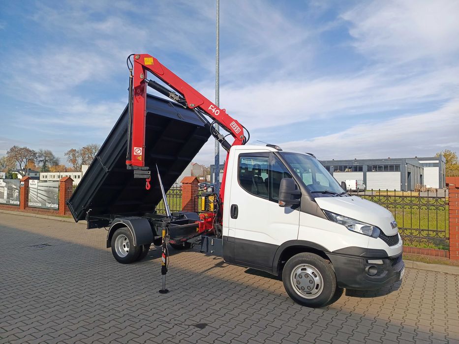 Iveco 3.0 HDS Fassi f40 Wywrotka DMC do 3.5 T Zarejestrowany w PL