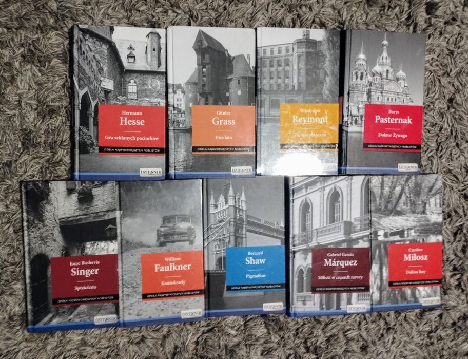 Zestaw 9 książek - Dzieła Najwybitniejszych Noblistów