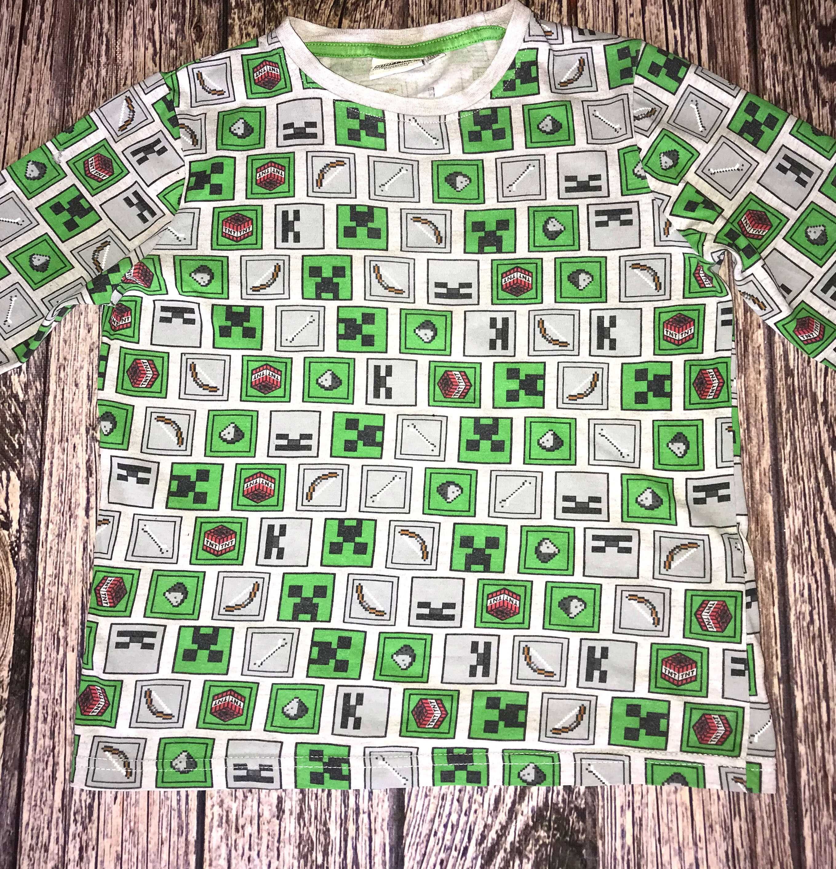Пижама Minecraft для мальчика 7-8 лет, 122-128 см