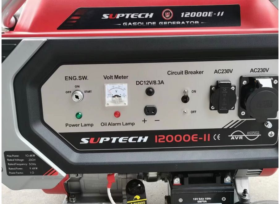 Генератор Suptech 10,5 кВт модель (1 фаза)
