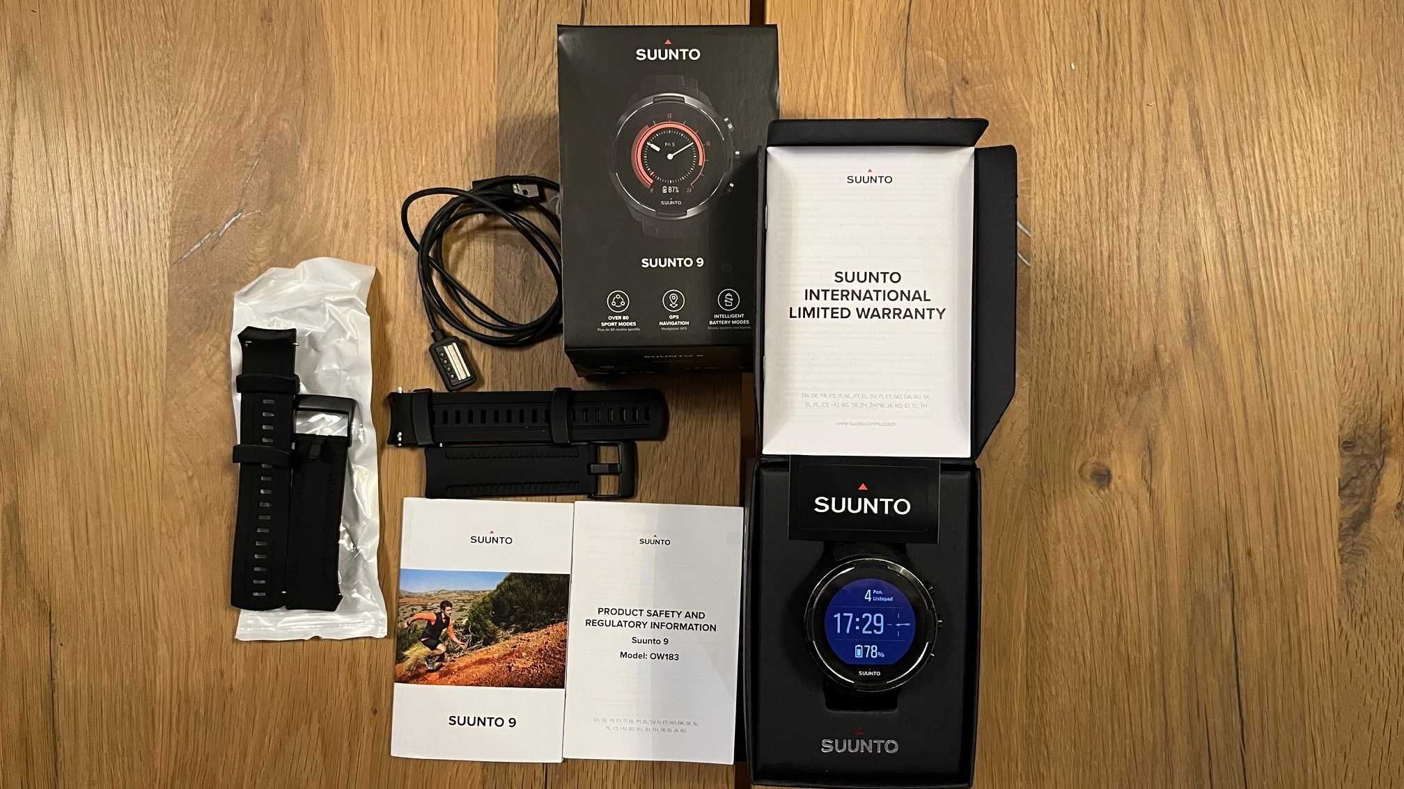 Zegarek Suunto 9 Baro Black szkło sapphire