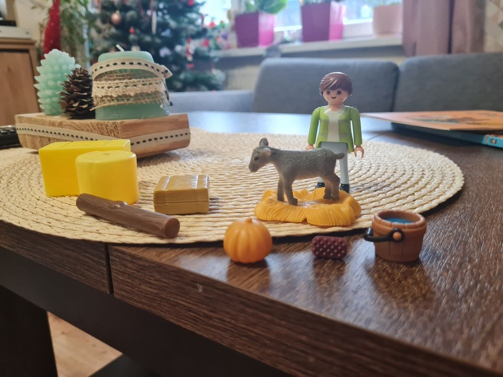 Playmobil wieś zestaw z osiołkiem