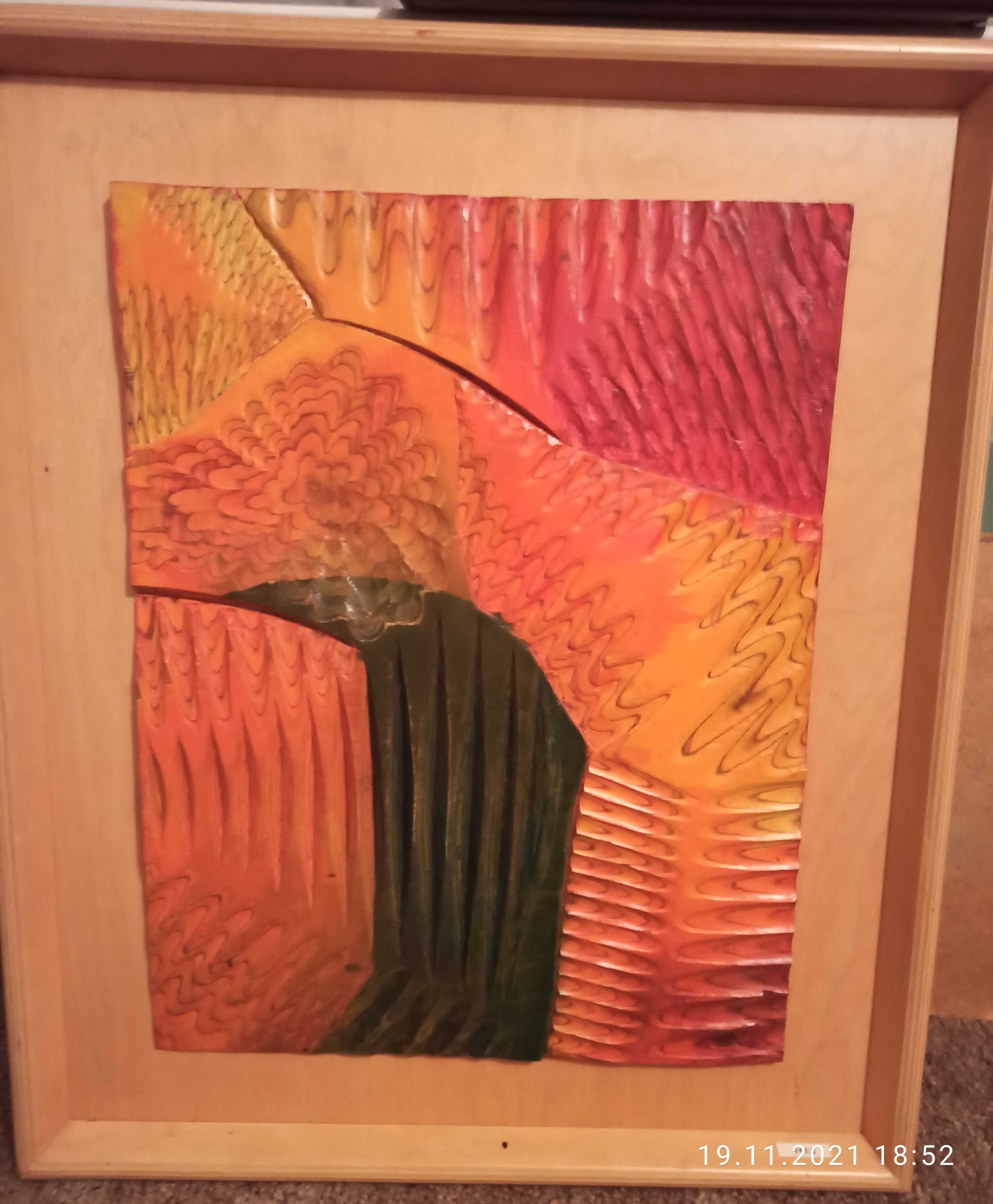 Картина ручной работы из дерева