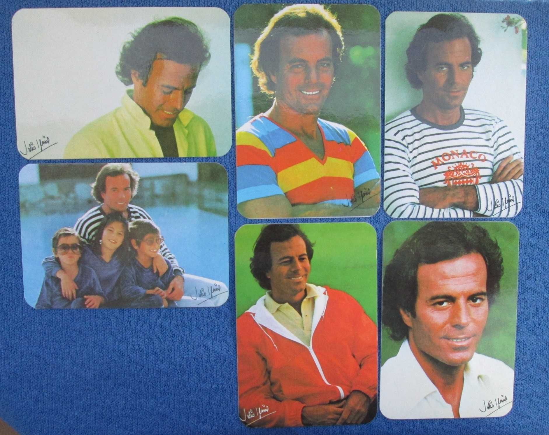 6 calendários de bolso Julio Iglesias