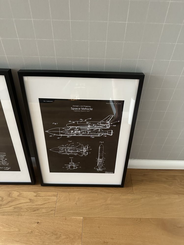 Plakaty kosmos w ramach Ikea Ribba 50x70