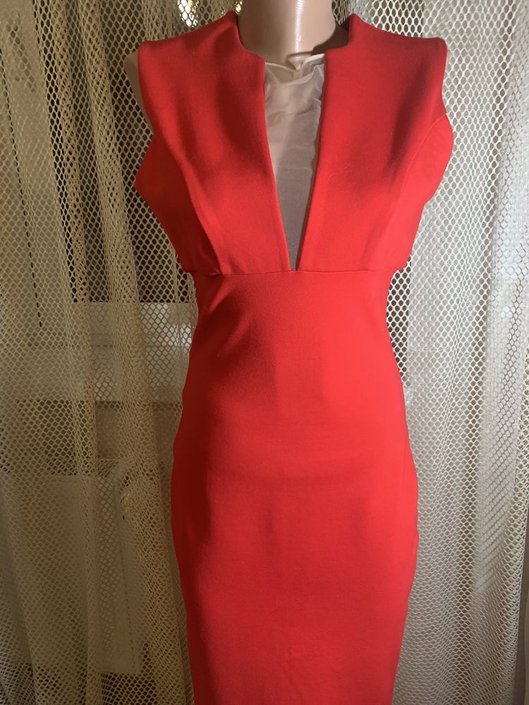 Платье коктейльное красное De Marush