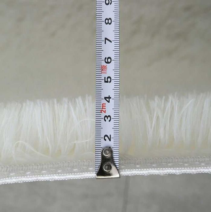 Dywan Shaggy miękki 170x120 cm biały długi włos puszysty